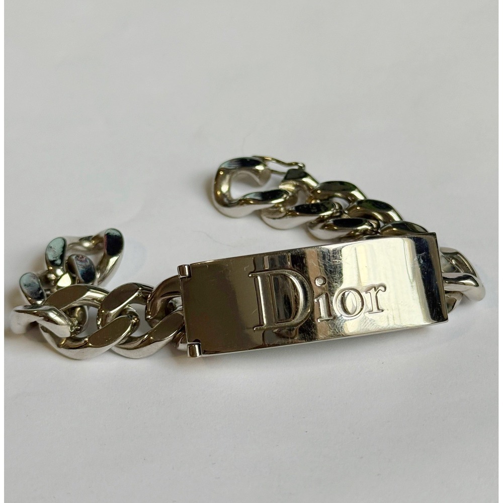 Vintage Dior Silver ID Bracelet - Picture 7 of 8